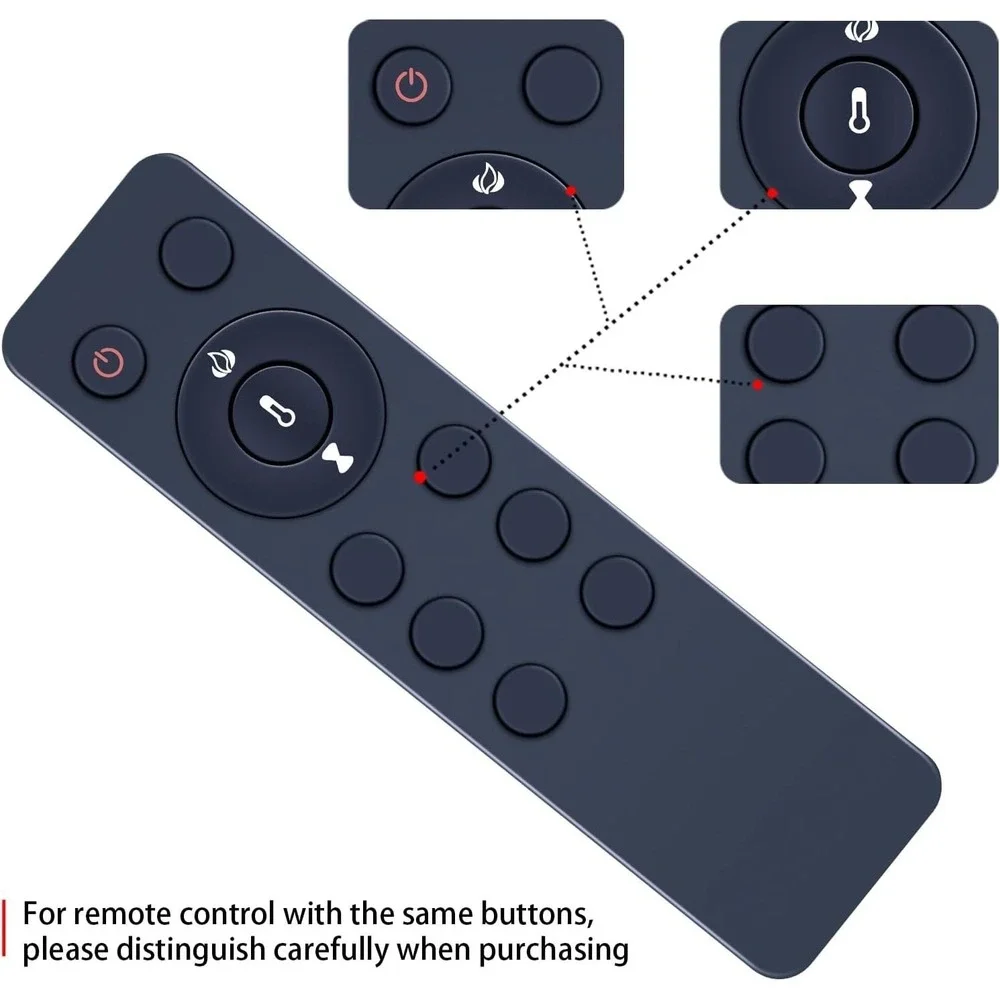 RETROSUN Replacement Remote Control for Twin Star Electric Fireplace Stove Heate